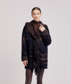 giacca donna in maglia jacquard 'tintoretto'  